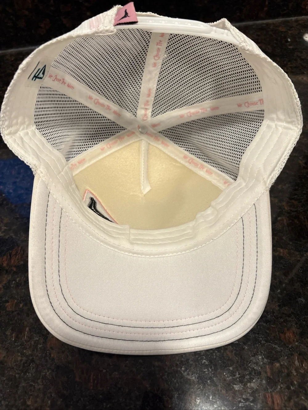 Buoy4 SnapBack Trucker Hat Pink White NWOT